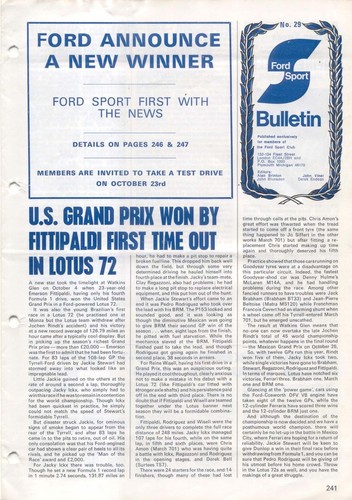 Ford sport bulletin magazine - ford,