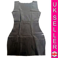 Latex BLACK Mini Dress Bodycon Gummi 100% Natural Moulded Rubber Fetish Wetlook