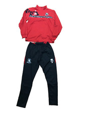 medium Middlesbrough Football Track Bottom & Top  Black/Red USED TEAM PLAYER KIT