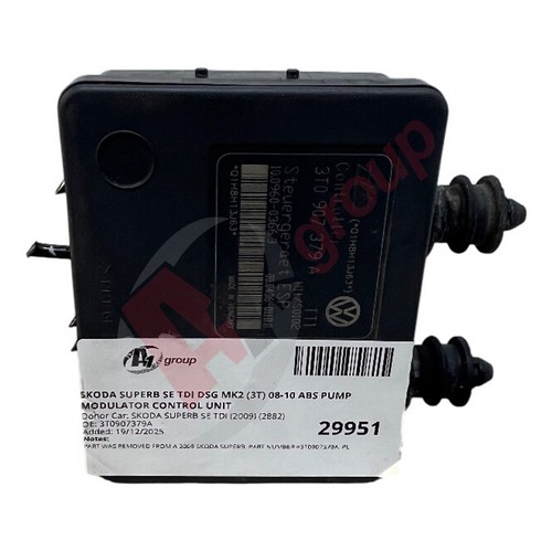 Skoda superb abs pump - superb, 08-10