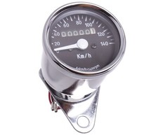 Mini Speedometer Speedometer Chrome 60mm Motorcycle Speedometer Motorbike for Suzuki Honda