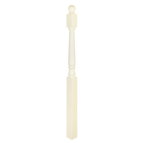Colonial stair newel post with - stair,