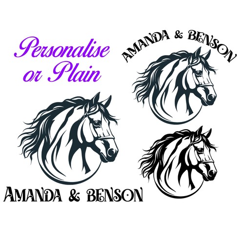 Horse head vinyl decal - horse,