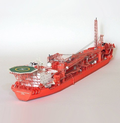 Tanker ship model - kit, 1:400
