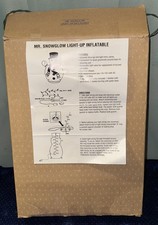 Avon Mr Snowglow Light Up Inflatable Snowman Yard Decoration Vintage Christmas