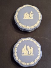 2 x Blue Jasper Ware Wedgwood