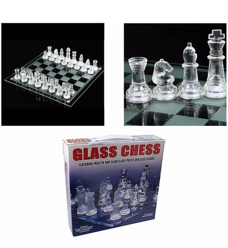 Stunning 22cm glass chess - stunning, set