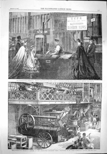 Original old antique print - original,