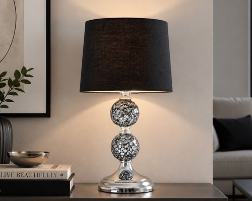 Mosaic bobbled table lamp - table,