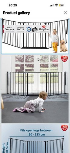 Babydan flex 223 cm stair - babydan,
