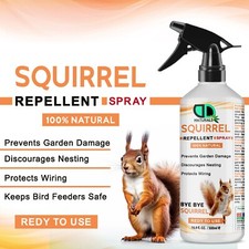 100% Natural Squirrel  Repellent | Non-Toxic - Protection for Gardens & Patios