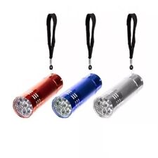 Super Bright Mini Torch - Small, Light Weight Flashlight - 9 bright LEDs UK