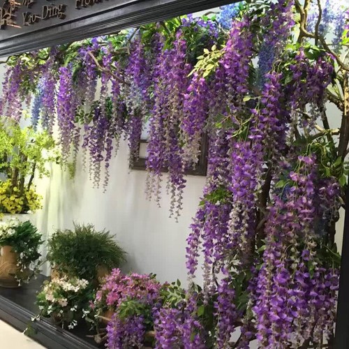 12x artificial silk - artificial, wisteria