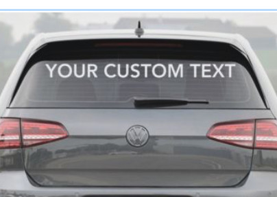 Custom any text windscreen - custom,