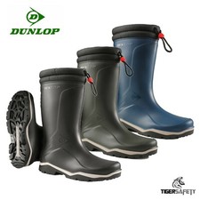 Dunlop Blizzard Fur Fleece Lined Winter Warm Thermal Wellington Boots Wellies 