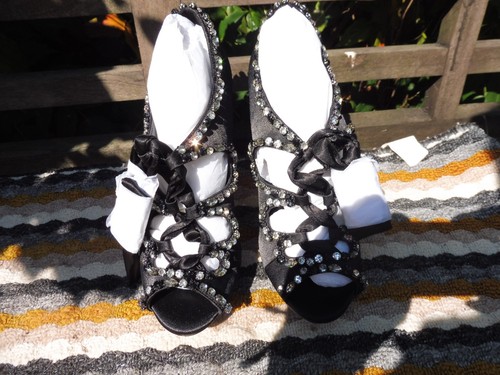 Kurt geiger black satin - satin, juno