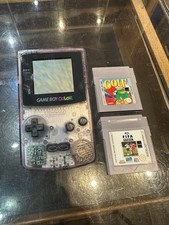 Nintendo Game Boy Color   - Handheld System  -  includes 2 games - Atomic Purple