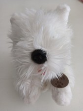 Keel Toys Westie /plush Dog Toy ~ Angus  Red Collar  West Highland White