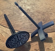 drop spindles, celtic knotwork