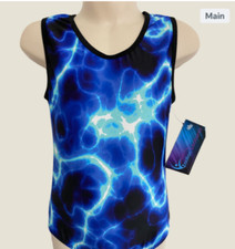 *NEW* Boys Electricity Blue Gym Leotard 24" 26" 28" 30" 32" 34" by Zodiac Leos