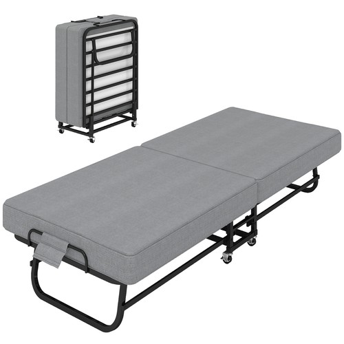Portable folding single bed - folding,