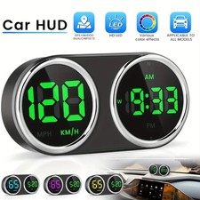 GPS Speedometer Head Up Display with Digital Clock and Overspeed Alarm