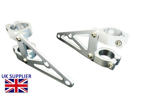 Motorbike headlight brackets - headlight,
