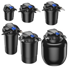 Pressurised Auto Cleaning Pond Filter with UV Steriliser Clarifier - 8 Sizes