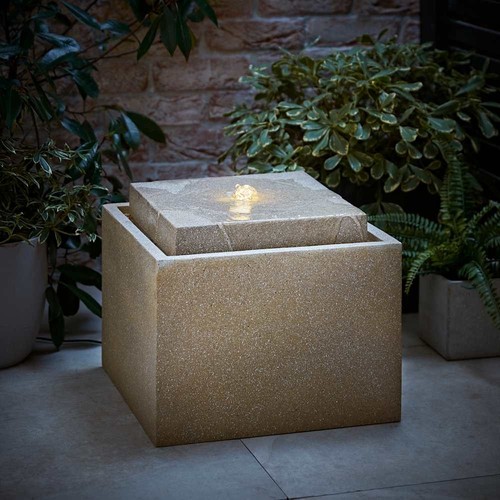 Solar powered water fountain - powered,