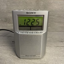 Sony Dream Machine Dual Alarm Clock Radio FM MW LW ICF-C793L Silver