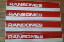 4 Ransomes Original red Decal