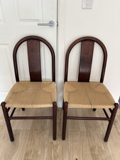 Pair Vintage Wooden Dining