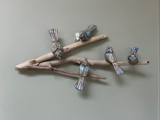 Driftwood and birds wall