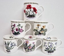Botanic Flowers Mugs Set 6
