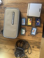 Nintendo Game Boy Advance SP with Charger and Official Case with 5 Ganes