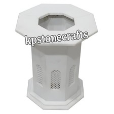 24"x15" White Marble Handmade Stand | Filigree Table Base | Custom Available