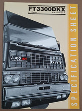 Daf Trucks DAF FT3300DKX Specification Foldout Brochure  4x2 Tractor 44 ton GCW