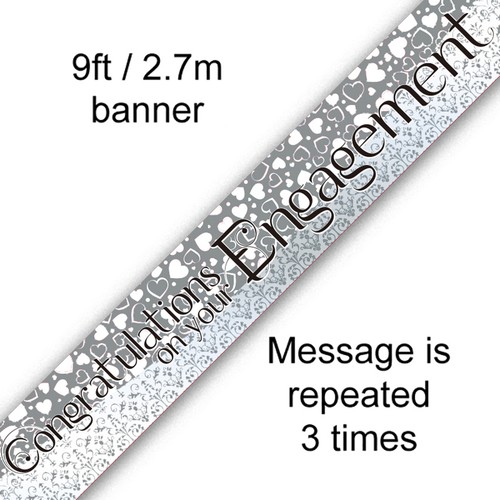 Engagement party banner - party,
