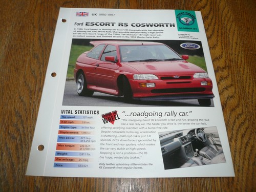 1993 ford escort - ford, rs