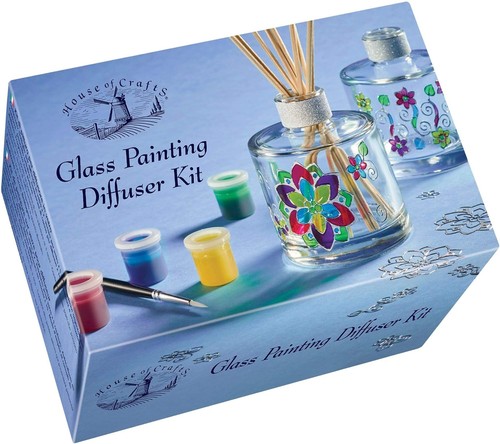 House crafts glass painting - glass,