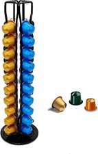 Exzact Coffee Capsule Holder For Nespresso Rotating Pod Rack Capacity 40Pods