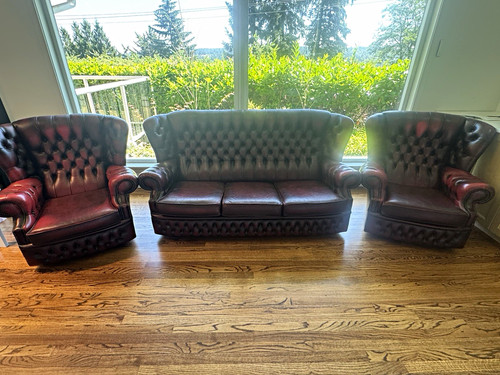 Vintage oxblood leather - oxblood,