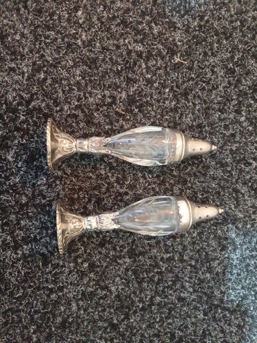 Vintage silver plated salt - vintage, and