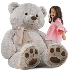 Giant Teddy Bear with Scarf