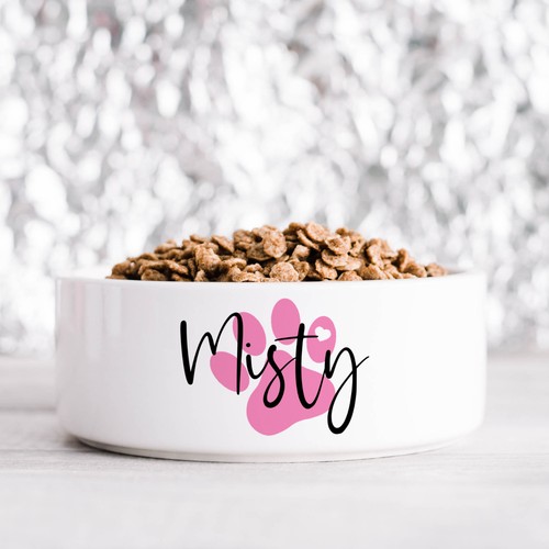 Personalised pet bowl - personalised, cat