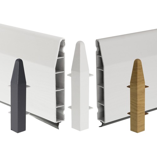 Upvc chamfered skirting - skirting, corner