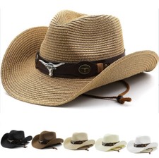 Women Fedora Straw Cowboy Hat