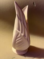 Large Vintage Ceramic Bisque Unpainted Vase 15” Leaf 