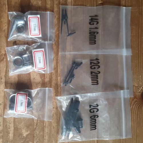 Unused ear stretching - stretching, kit