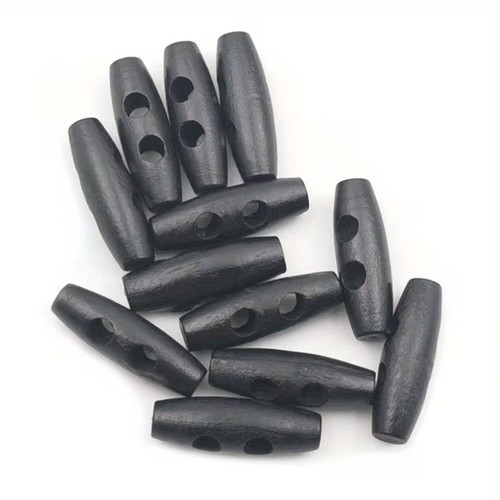 30mm wooden black toggle - 10, x
